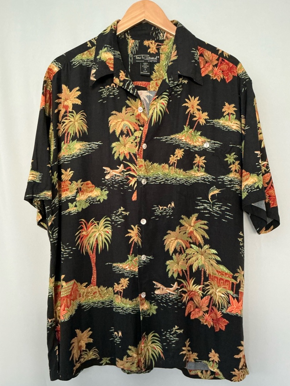 Tori Richard Men's Hawaiian Shirt Size L